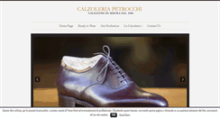 Desktop Screenshot of calzoleriapetrocchi.it