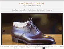 Tablet Screenshot of calzoleriapetrocchi.it